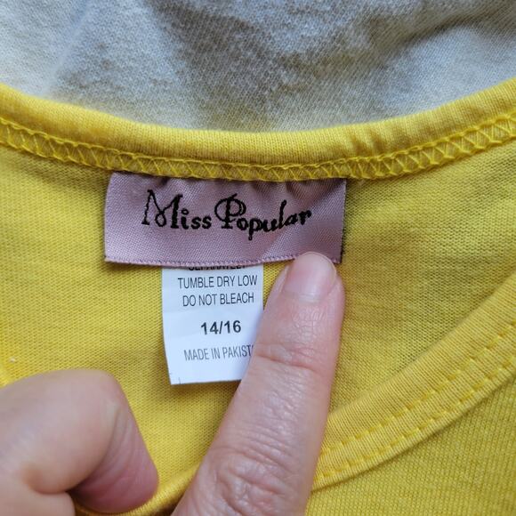 Miss Popular Set of 3 Girls 14/16 Short Sleeve Dresses - Picture 3 of 9